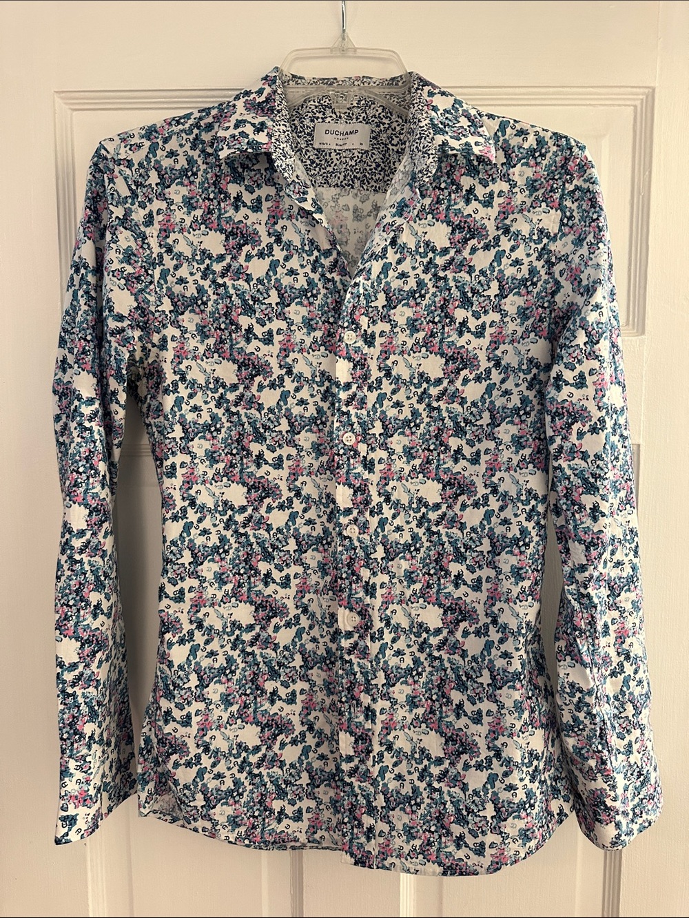 Duchamp White Buttonup Shirt with floral print